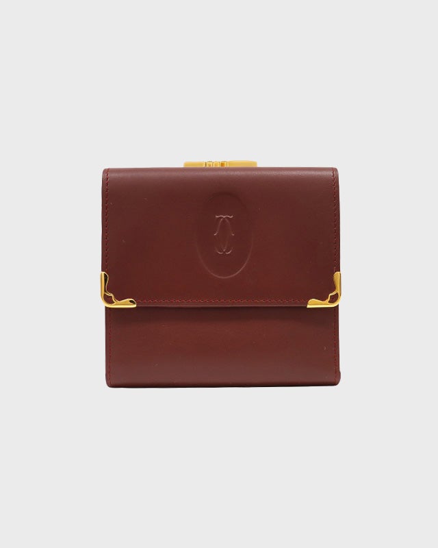 Cartier マストラインがま口レザーウォレット | Hedy