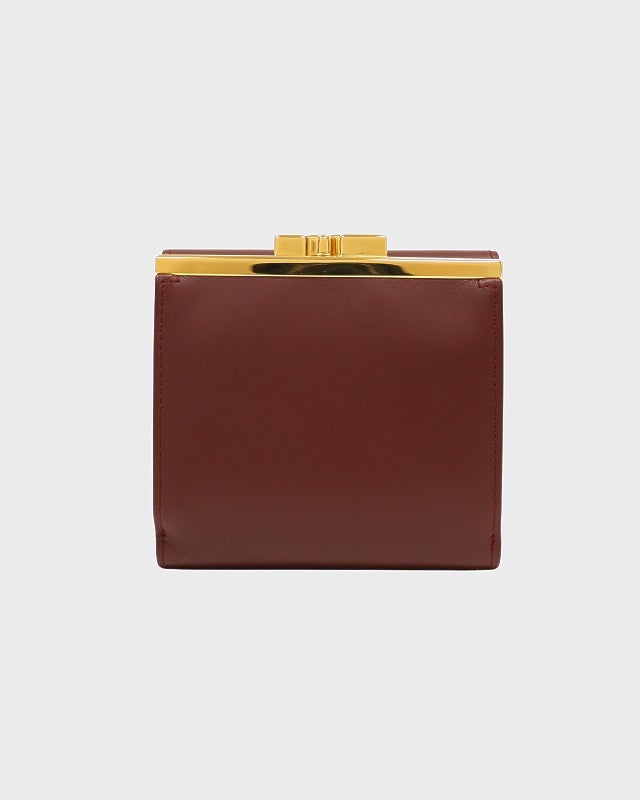 ■新品同様■ Cartier カルティエ マストライン レザー がま口 ケース パース 小銭入れ ボルドー系 AU5073 □新品同様□ Cartier カルティエ マストライン レザー がま口 コイン