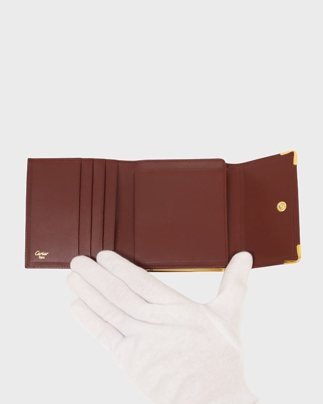 Cartier マストラインがま口レザーウォレット | Hedy