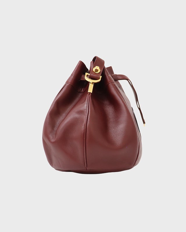 Cartier マストライン巾着レザーショルダーバッグ | Hedy