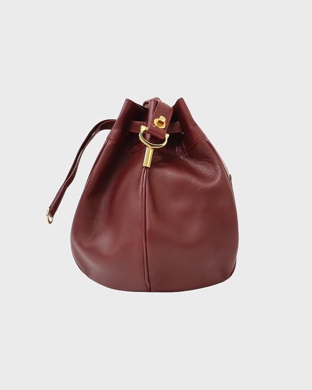 Cartier マストライン巾着レザーショルダーバッグ | Hedy