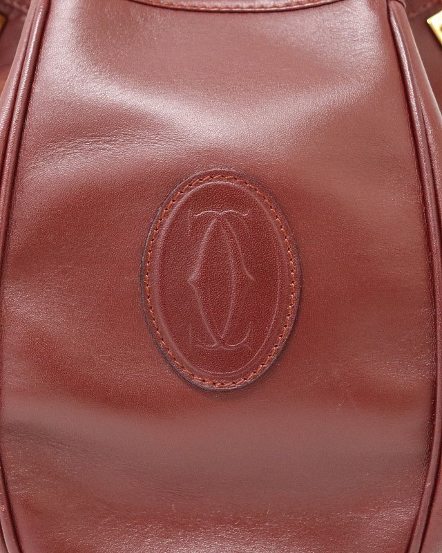Cartier マストライン巾着レザーショルダーバッグ | Hedy