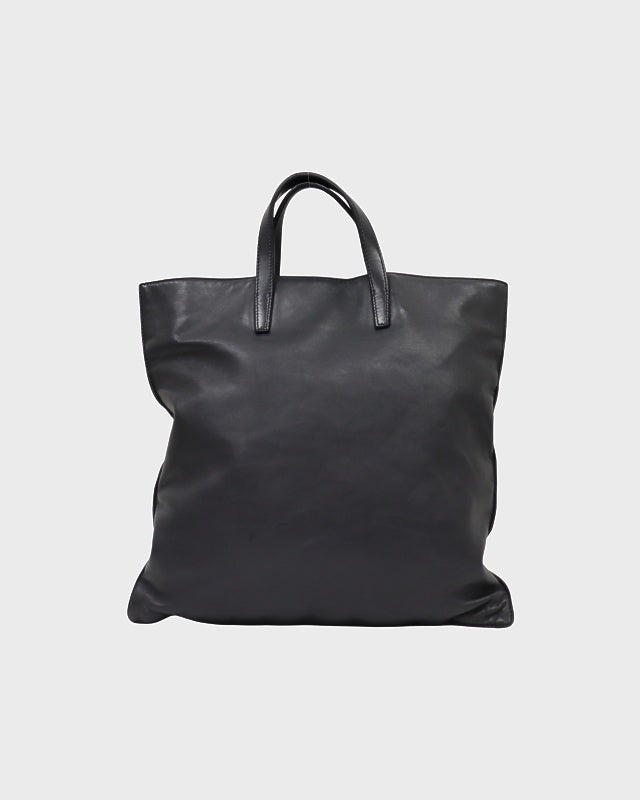 LOEWE ブラック レザートートバッグ LOEWE アナグラムレザートートバッグ | Hedy