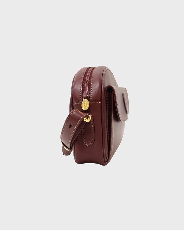 Cartier マストライン　ショルダーバッグ Cartier カルティエ マストライン ショルダーバッグ ボルドー レザー