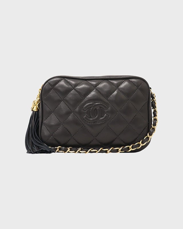CHANEL タッセル付きマトラッセチェーンショルダーバッグ | Hedy CHANEL タッセル付きマトラッセチェーンショルダーバッグ | Hedy