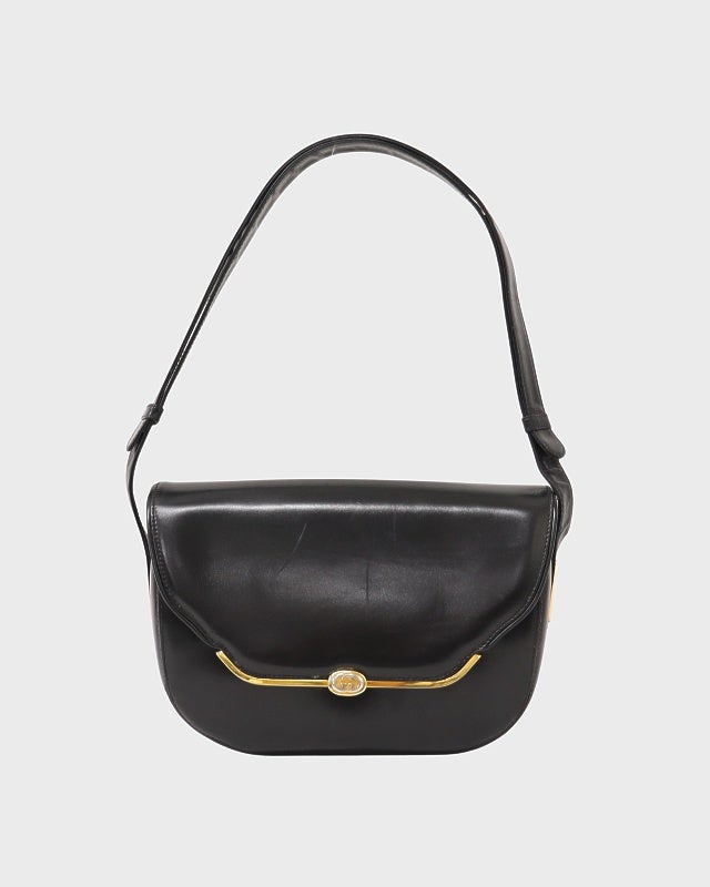 GUCCI GGロゴ金具レザーショルダーバッグ | Hedy
