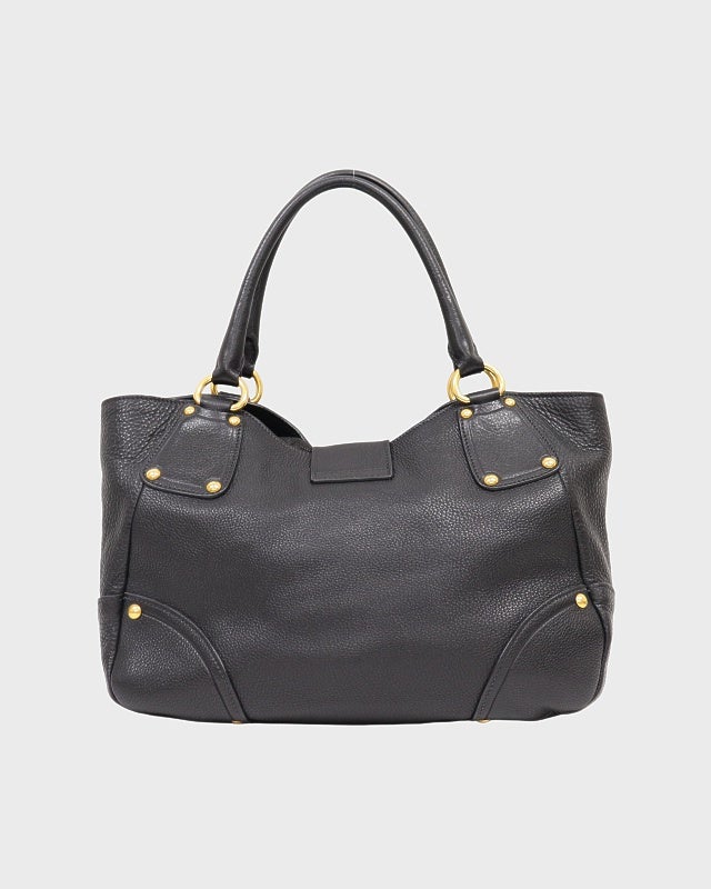 PRADA ロゴ金具レザートートバッグ | Hedy PRADA ロゴ金具レザートートバッグ | Hedy