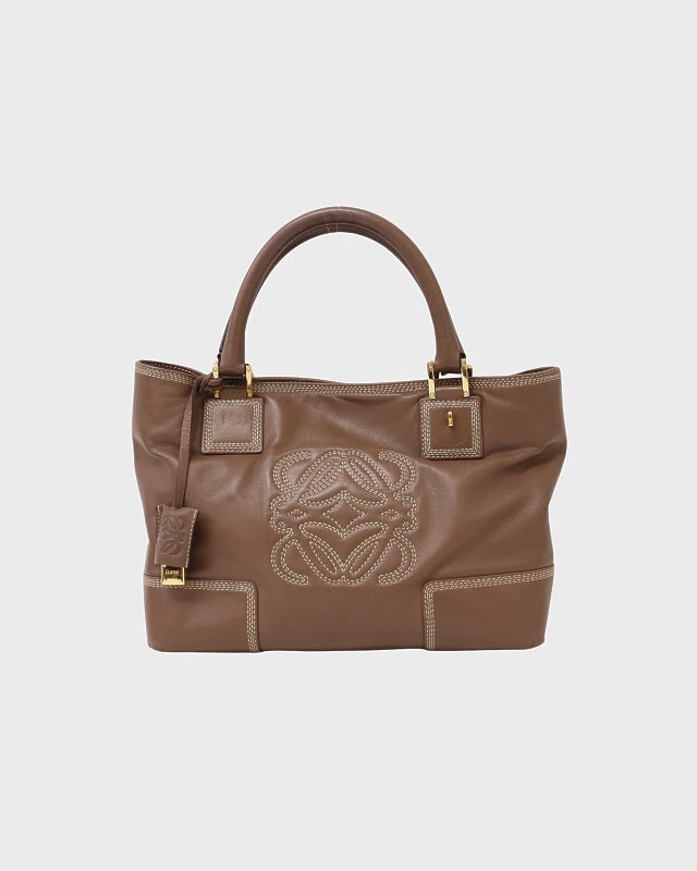 お値下げしましたヴィンテージロエベ LOEWE ロエベ アマソナ36 レザー ハンドバッグ ブラック vintage