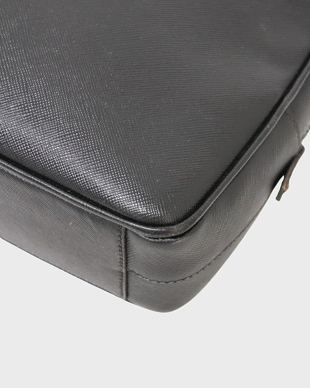 PRADA 三角ロゴ金具サフィアーノレザーハンドバッグ | Hedy