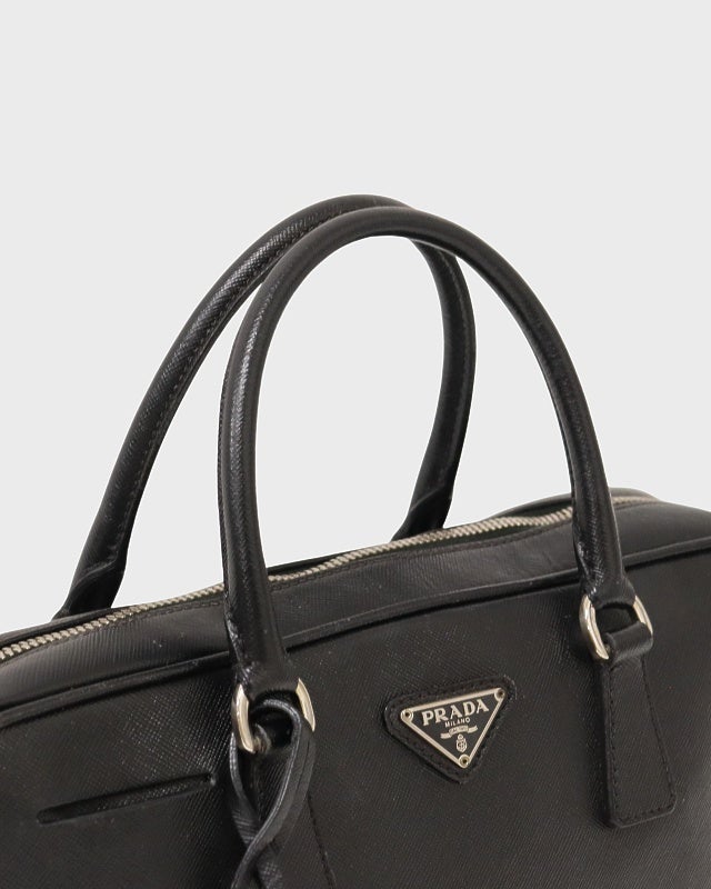 PRADA 三角ロゴ金具サフィアーノレザーハンドバッグ | Hedy