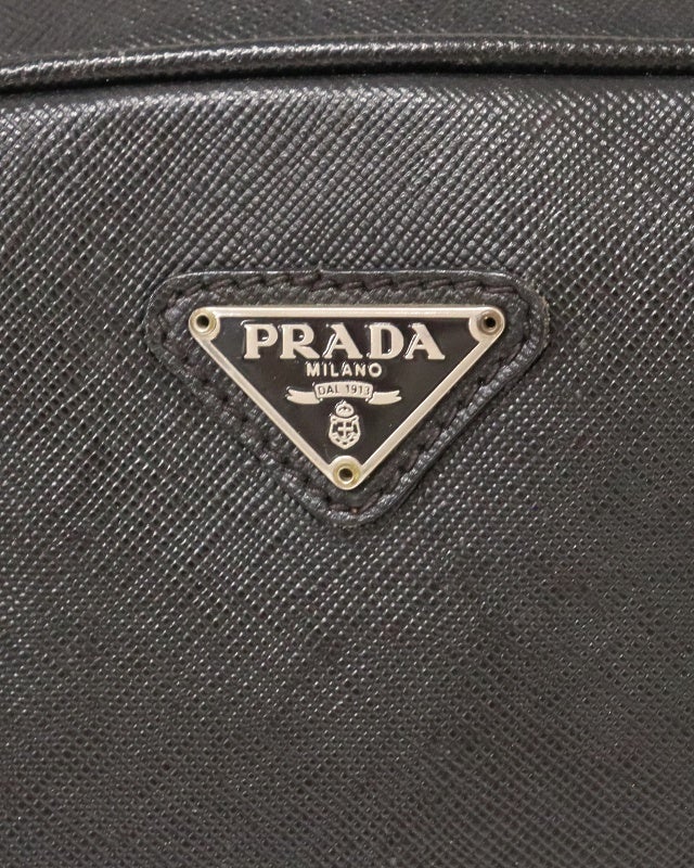 PRADA 三角ロゴ金具サフィアーノレザーハンドバッグ | Hedy