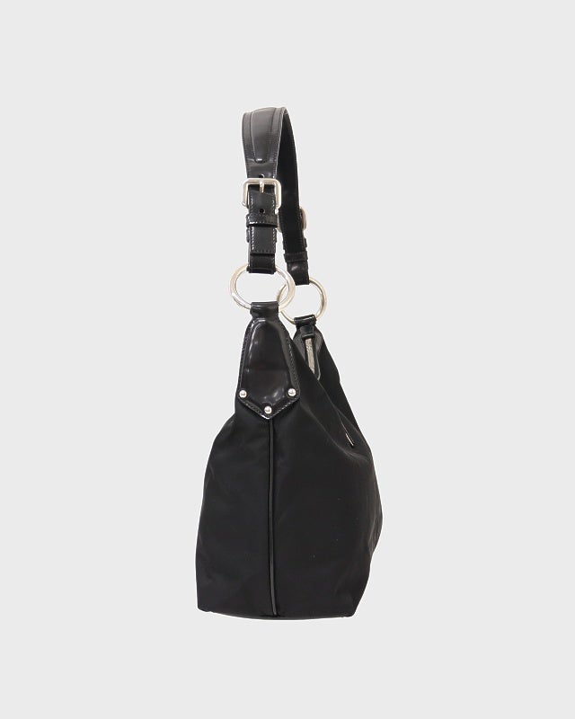 PRADA ボディバッグ 三角プレート ロゴ金具 キャンバス PRADA - プラダ 三角ロゴプレート ボディバッグ ウエストバッグ