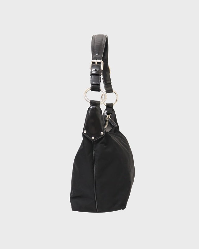 PRADA 三角ロゴ金具ナイロンレザーワンショルダーバッグ | Hedy