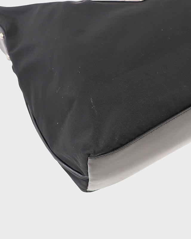 PRADA 三角ロゴ金具ナイロンレザーワンショルダーバッグ | Hedy