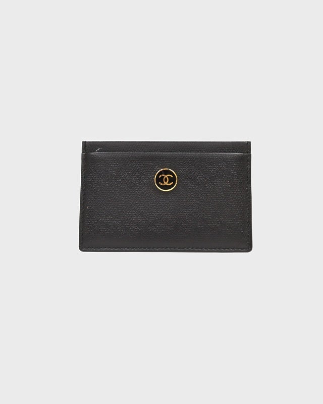 CHANEL お財布 ヴィンテージ CHANEL シャネル ココマーク キャビアスキン レザー 二つ折り財布
