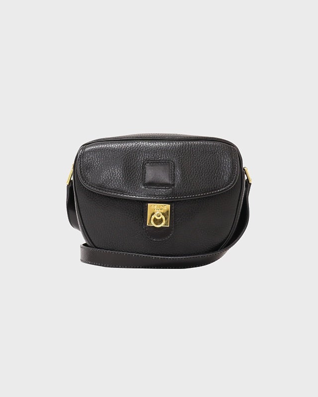 CELINE ガンチーニ金具レザーショルダーバッグ | Hedy