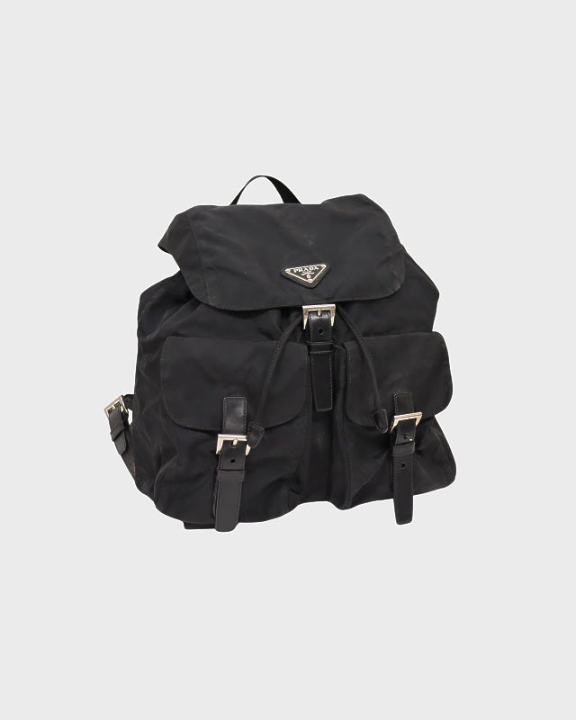 PRADA 三角ロゴ金具サフィアーノパンチングハンドバッグ | Hedy