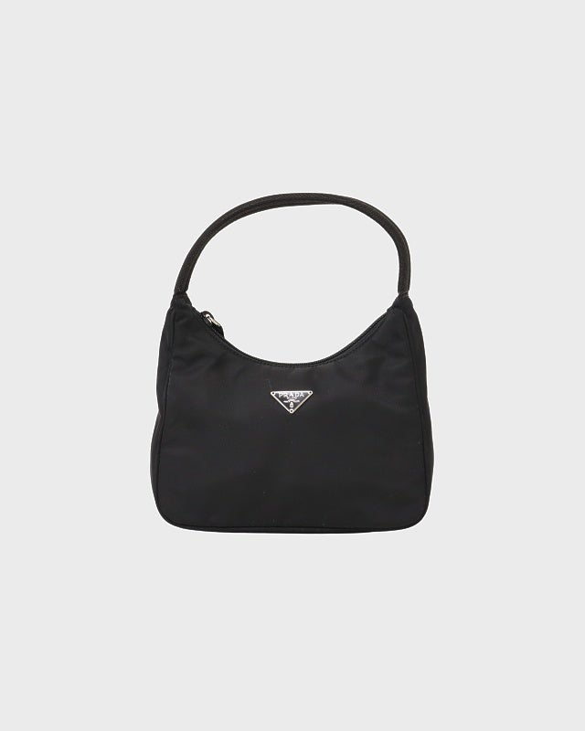 PRADA 三角ロゴ金具サテンミニハンドバッグ | Hedy