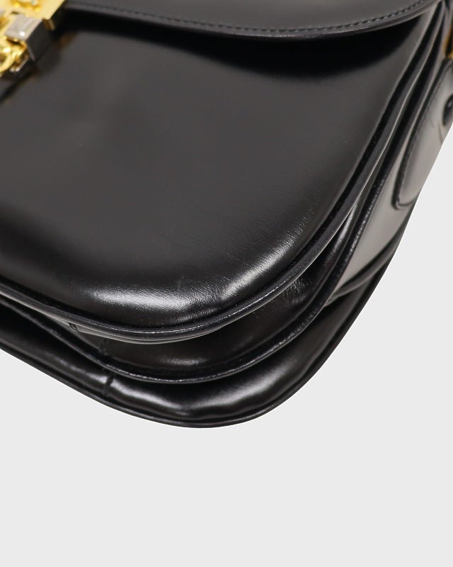 CELINE ガンチーニ金具レザーショルダーバッグ | Hedy