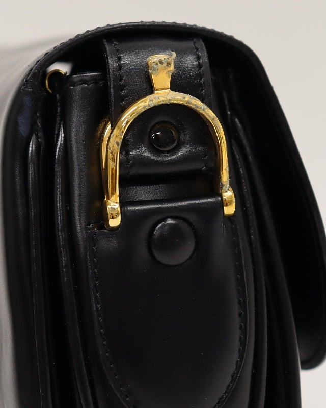 CELINE ガンチーニ金具レザーショルダーバッグ | Hedy