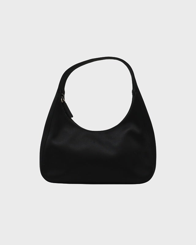 PRADA 三角ロゴ プレート ワンショルダー ショルダーバッグ サテン 中古・古着通販】PRADA (プラダ) 三角ロゴプレートワンショルダー