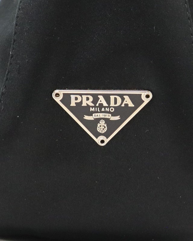 PRADA 三角ロゴ金具サテンミニハンドバッグ | Hedy