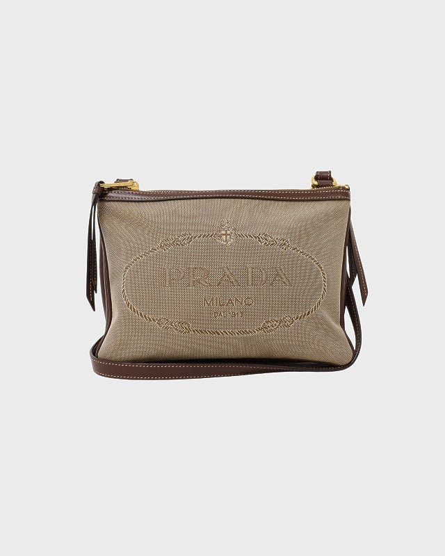 PRADA ロゴジャガードショルダーバッグ | Hedy