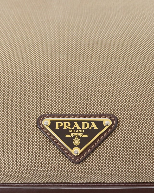 PRADA ポーチ ナイロン ターコイズブルー ロゴ ジャガード ゴールド金具 PRADA - PRADA プラダ 水色 ブルー系 ナイロン ポーチ ブランド 小物