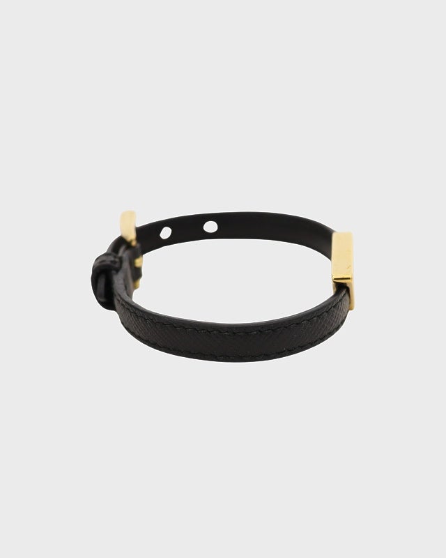 PRADA 三角ロゴ金具サフィアーノブレスレット | Hedy