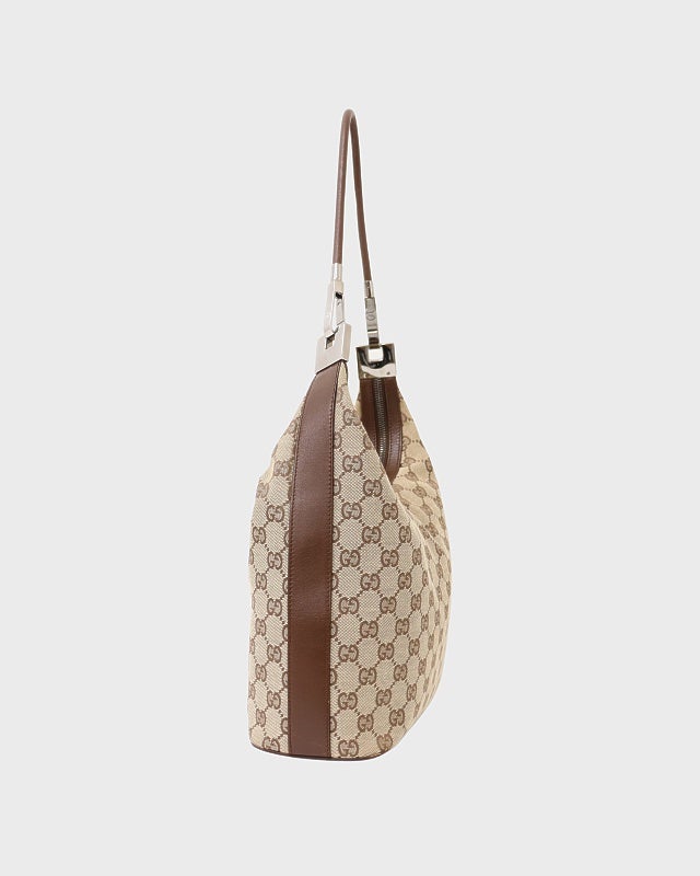 【GUCCI】GGキャンバス ショルダーバッグ ワンショルダー ブラウン　正規品 GUCCI GGキャンバスワンショルダーバッグ | Hedy