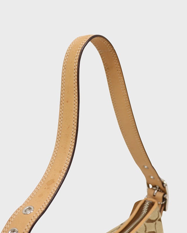 美品 COACH コーチ ワンショルダーバッグ Wポケット シグネチャー COACH（コーチ） シグネチャー ワンショルダーバッグ 6091 ショルダー