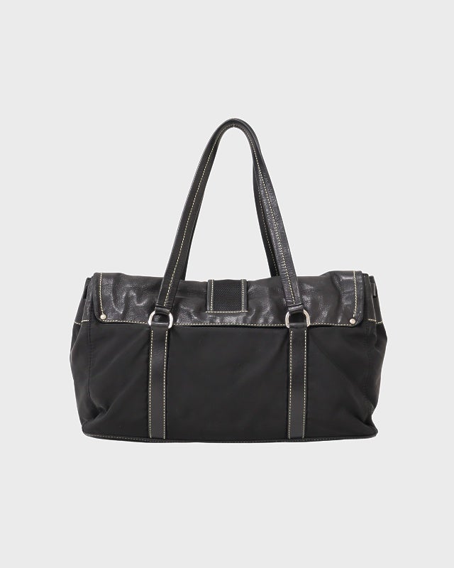 PRADA 三角ロゴ金具ナイロンレザートートバッグ | Hedy