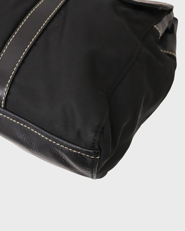 PRADA 三角ロゴ金具ナイロンレザートートバッグ | Hedy