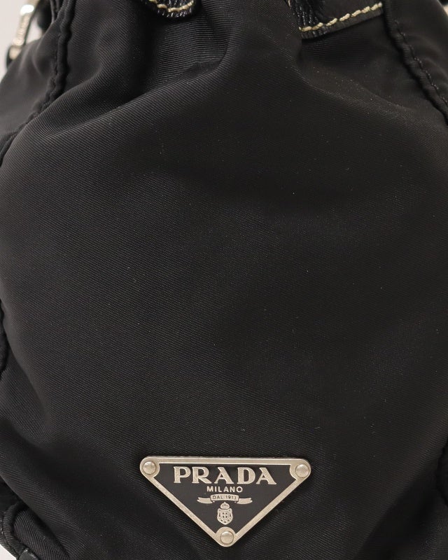 PRADA 三角ロゴ金具ナイロンレザートートバッグ | Hedy