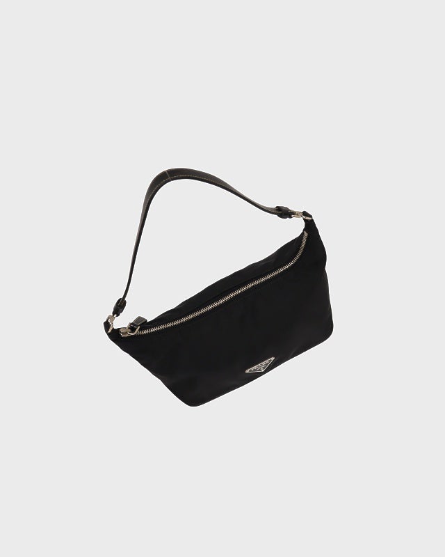 PRADA 三角ロゴ金具ナイロンレザーワンショルダーバッグ | Hedy