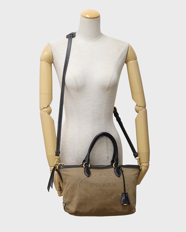 PRADA ロゴジャガード2Wayバッグ | Hedy