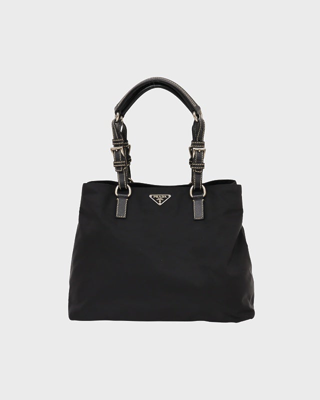 ⭐️最終お値下げしました⭐️PRADA⭐️ 黒 レザー ビジネストートバッグ　三角ロゴ 三角ロゴレザートートバッグ ブラック ヴィンテージ|プラダ PRADA
