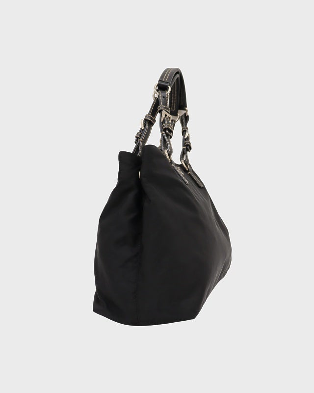 PRADA 三角ロゴ金具ナイロンレザートートバッグ | Hedy