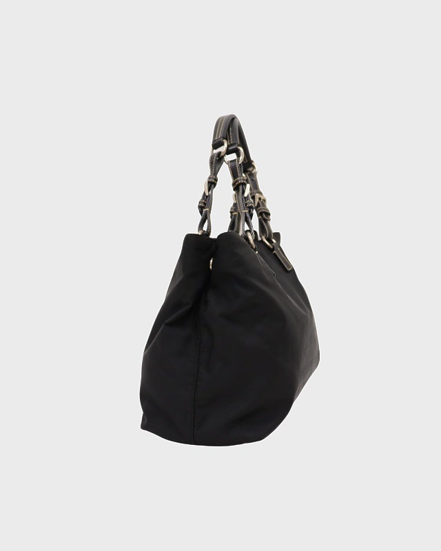 PRADA 三角ロゴ金具ナイロンレザートートバッグ | Hedy
