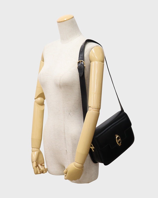 CELINE 馬車金具レザーショルダーバッグ | Hedy
