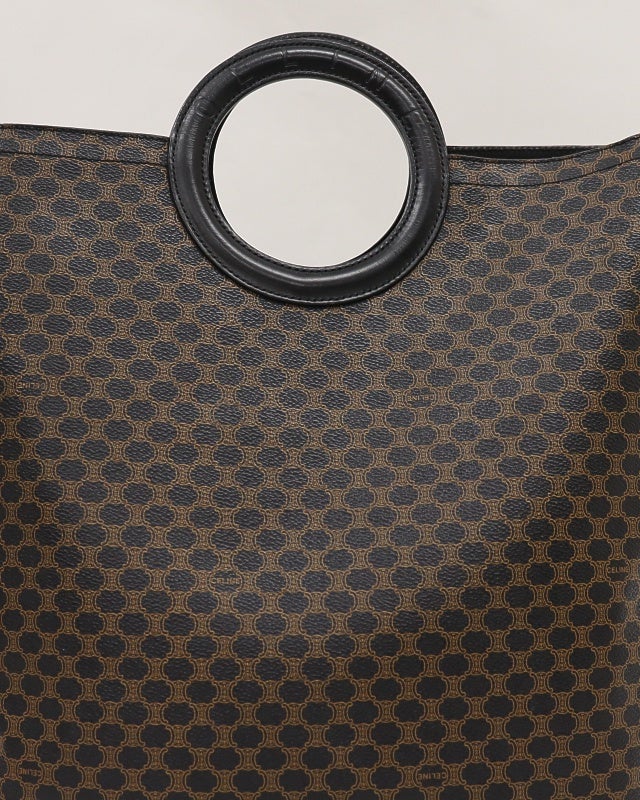 CELINE マカダム柄サークルロゴハンドバッグ | Hedy