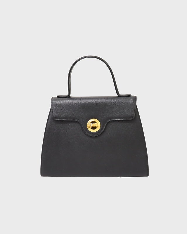 GIVENCHY ロゴ金具レザーハンドバッグ | Hedy