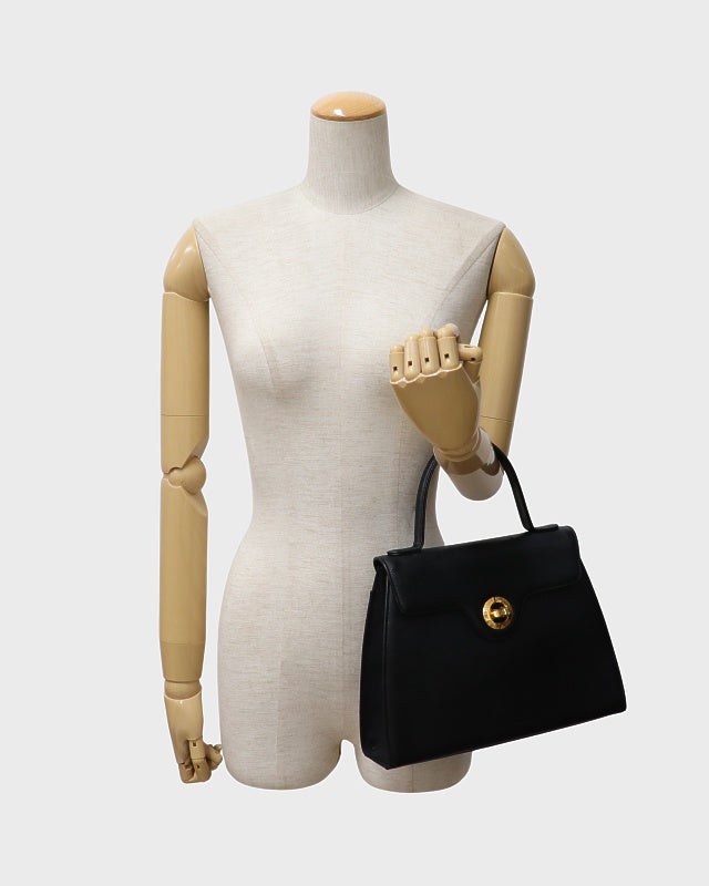 GIVENCHY ロゴ金具レザーハンドバッグ | Hedy