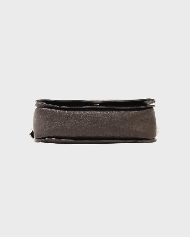 ロエベ スペイン製 スタッズ アナグラム レザー ワンショルダーバッグ ブラック LOEWE アナグラムスタッズレザーワンショルダーバッグ | Hedy