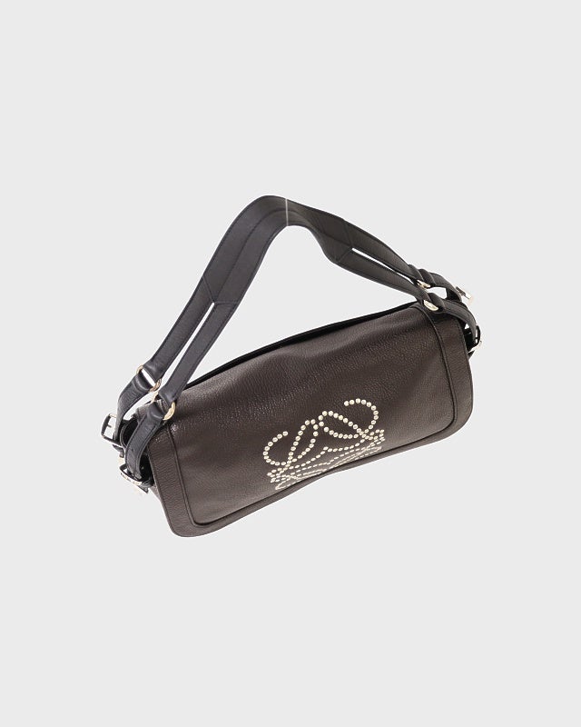 LOEWE アナグラムスタッズレザーワンショルダーバッグ | Hedy
