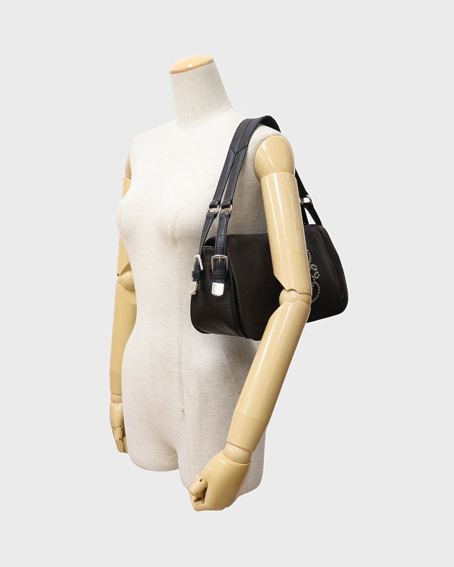 LOEWE アナグラムスタッズレザーワンショルダーバッグ | Hedy