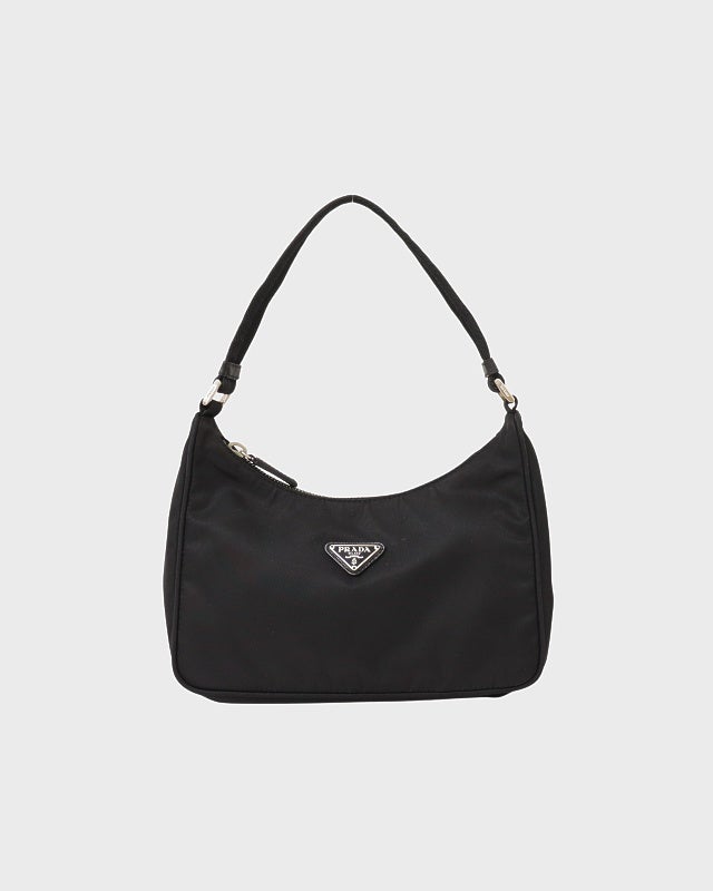 PRADA 三角ロゴ金具ナイロンハンドバッグ | Hedy