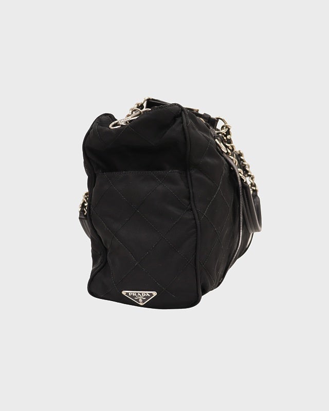 PRADA 三角ロゴ金具キルティングナイロントートバッグ | Hedy