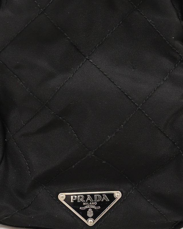 PRADA 三角ロゴ金具キルティングナイロントートバッグ | Hedy