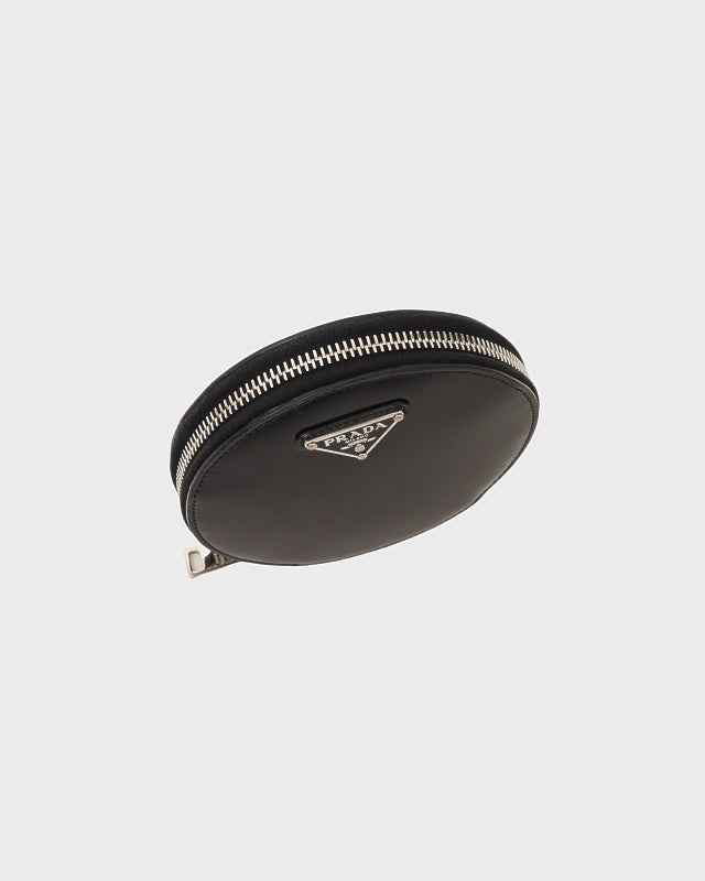 PRADA 三角ロゴ金具ブラッシュドレザーチェーンショルダーバッグ | Hedy